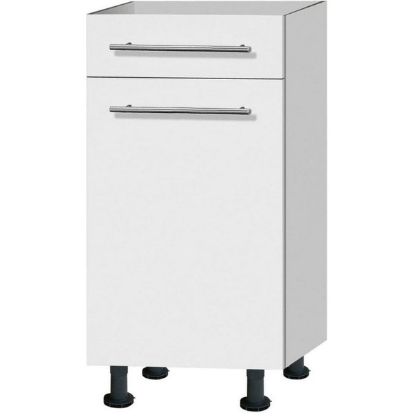 OPTIFIT Unterschrank Bern 40 cm breit, mit Tür und Schubkasten, mit höhenverstellbaren Füßen