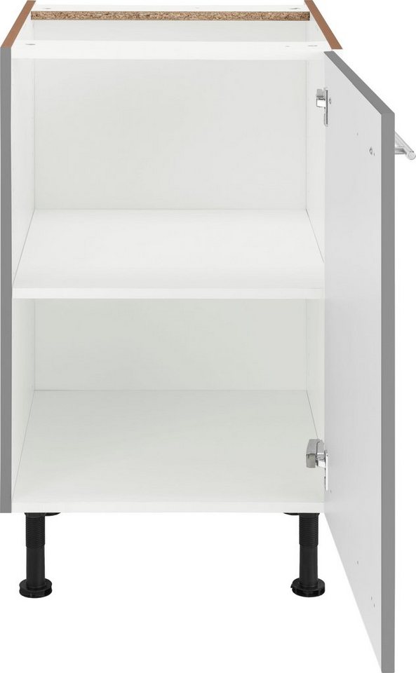 OPTIFIT Unterschrank Bern 50 cm breit, mit 1 Tür mit höhenverstellbaren Füßen, mit Metallgriff – Bild 2 von 5