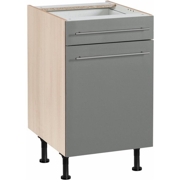 OPTIFIT Unterschrank Bern 50 cm breit, mit Tür und Schubkasten, höhenverstellbare Füße