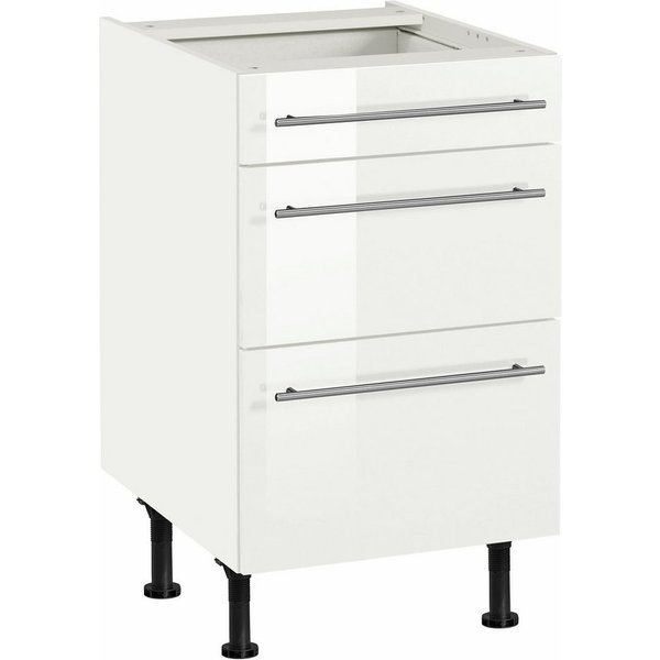 OPTIFIT Unterschrank Bern 50 cm breit, mit Schubkasten und 2 Auszügen, höhenverstellbare Füße