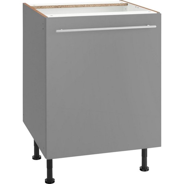 OPTIFIT Unterschrank Bern 60 cm breit, mit 1 Tür mit höhenverstellbaren Füßen, mit Metallgriff