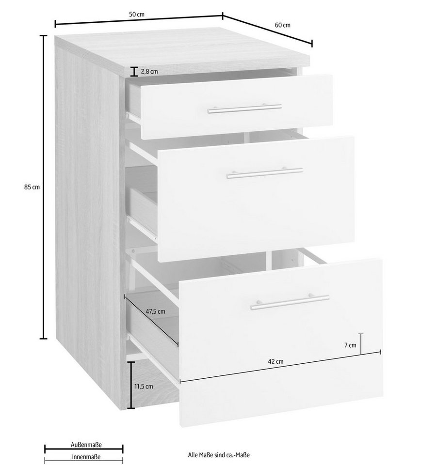 OPTIFIT Unterschrank Kalmar, Breite 50 cm – Bild 4 von 5