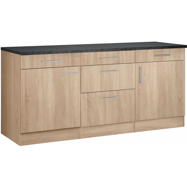 OPTIFIT Unterschrank Mini, Breite 180 cm mit Metallgriffen