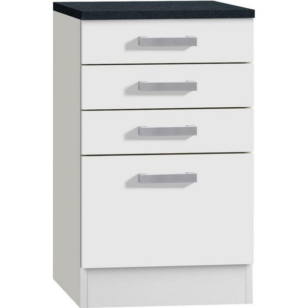 OPTIFIT Unterschrank Odense 50 cm breit, 50 cm tief, mit 3 Schubkästen und 1 Auszug