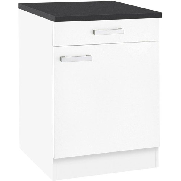 OPTIFIT Unterschrank Odense 60 cm breit, mit Tür und Schubkasten, mit 28 mm starker Arbeitsplatte