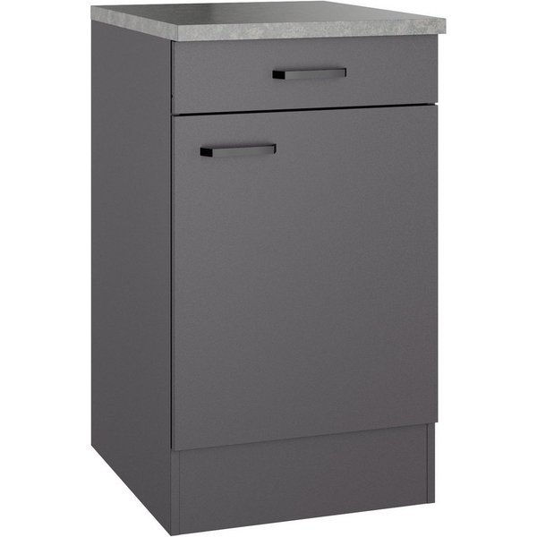 OPTIFIT Unterschrank OPTImulti Breite 50 cm, Tiefe 60 cm, mit 1 Tür, 1 Schubkasten, 1 Einlegeboden