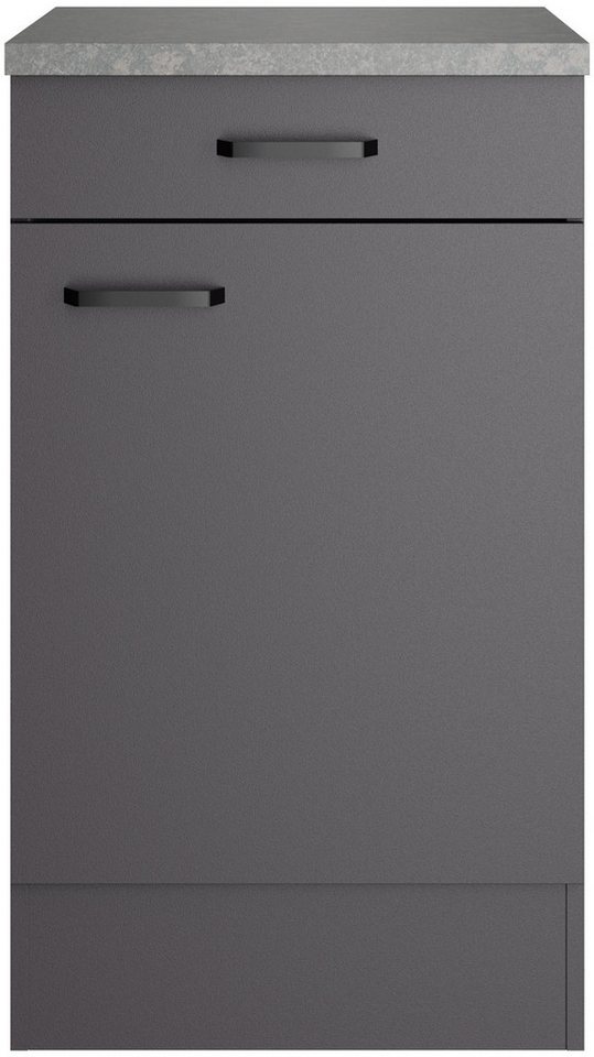OPTIFIT Unterschrank OPTImulti Breite 50 cm, Tiefe 60 cm, mit 1 Tür, 1 Schubkasten, 1 Einlegeboden – Bild 2 von 4