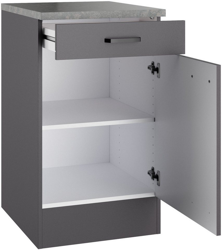 OPTIFIT Unterschrank OPTImulti Breite 50 cm, Tiefe 60 cm, mit 1 Tür, 1 Schubkasten, 1 Einlegeboden – Bild 3 von 4