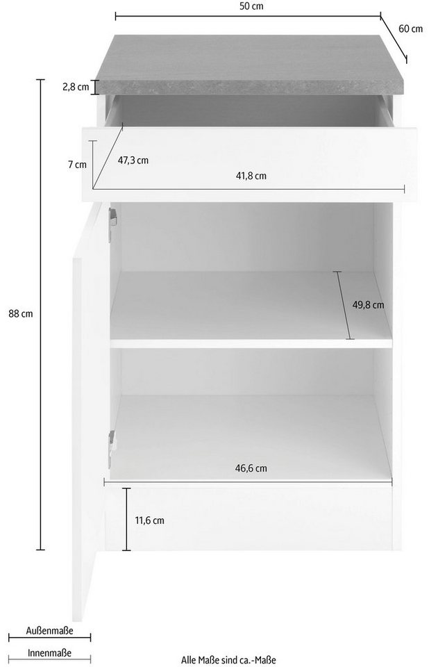 OPTIFIT Unterschrank Roth Breite 50 cm – Bild 5 von 5
