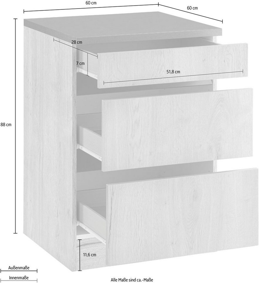 OPTIFIT Unterschrank Roth Breite 60 cm – Bild 5 von 5