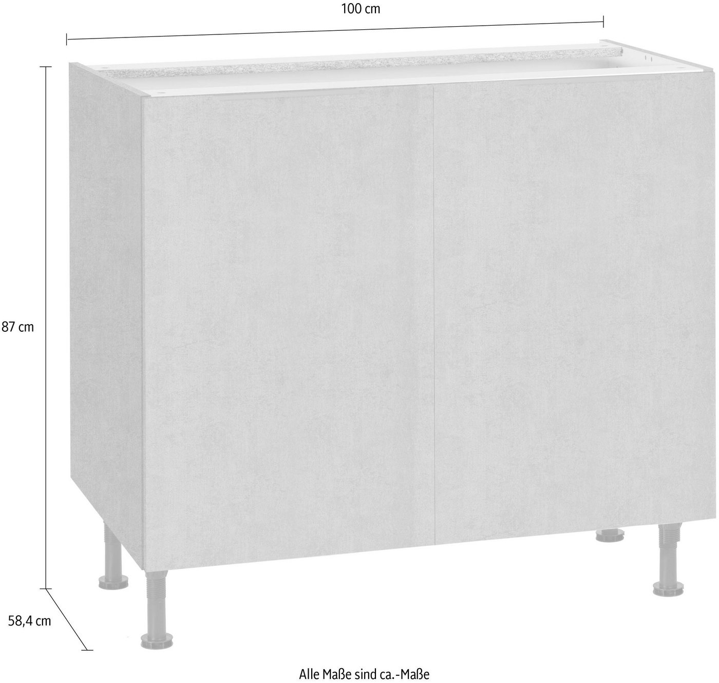 OPTIFIT Unterschrank Tara, Breite 90 cm – Bild 4 von 5