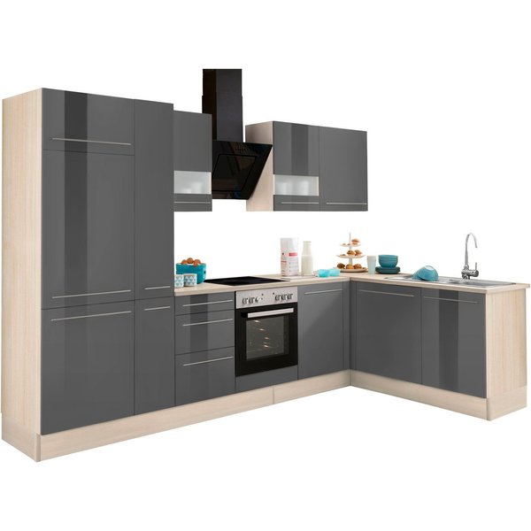 OPTIFIT Winkelküche Bern, Stellbreite 315x175 cm,wahlweise mit E-Geräten,höhenverstellb.Füße