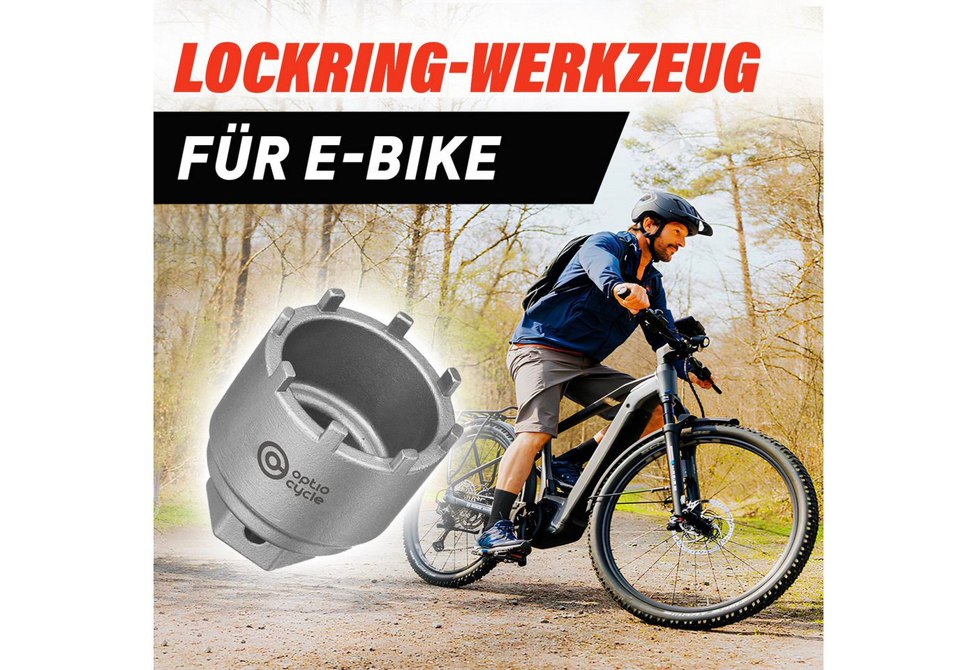 Optio Cylce Tretlagerschlüssel Optio Cycle Lockring Werkzeug Bosch Gen 3/4/5 E-Bike Spider Tool – Bild 3 von 5