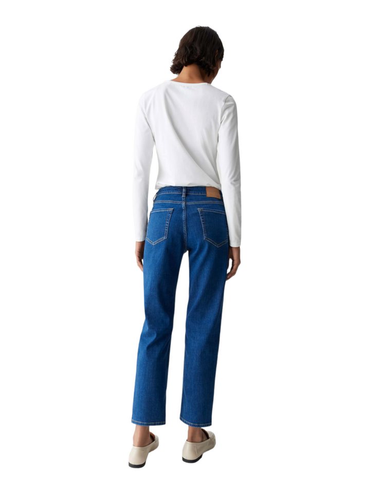 OPUS 5-Pocket-Jeans blau,Casual,Baumwolle,Unifarben,Straight Leg,Niedrig – Bild 3 von 5