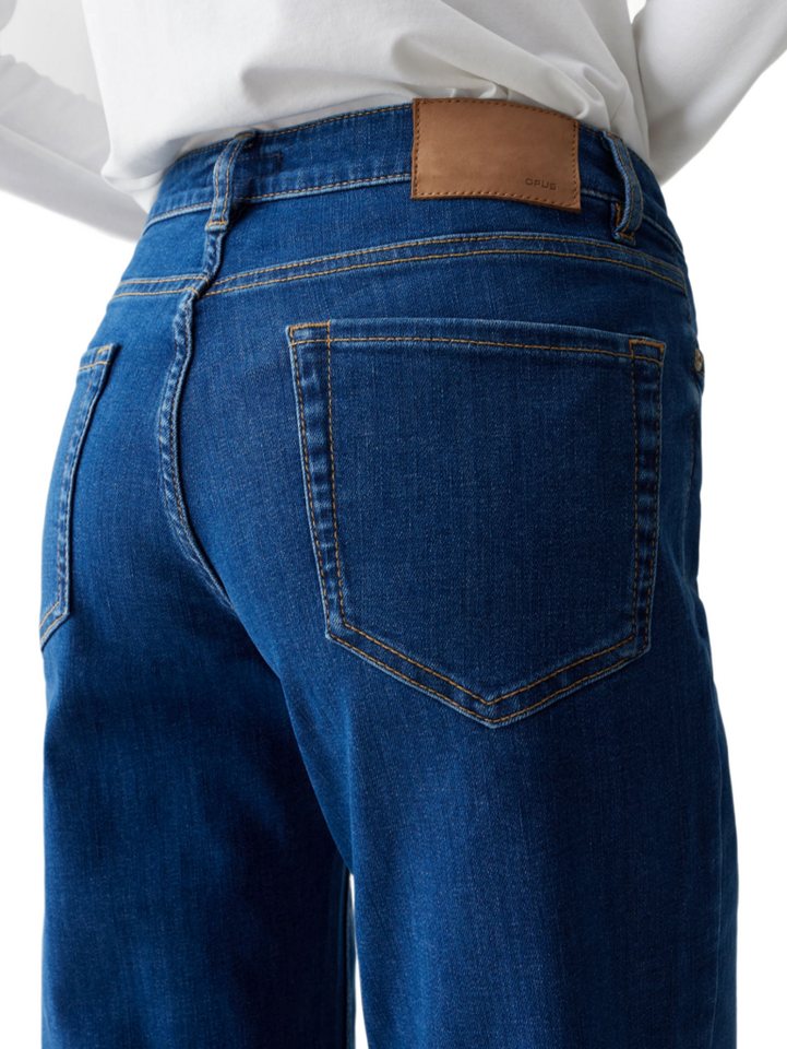 OPUS 5-Pocket-Jeans blau,Casual,Baumwolle,Unifarben,Straight Leg,Niedrig – Bild 4 von 5