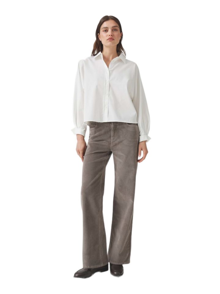 OPUS 5-Pocket-Jeans braun,Casual,Baumwolle,Strukturiert,Wide Leg,Hoch – Bild 4 von 5