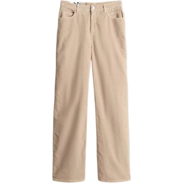 OPUS 5-Pocket-Jeans natur,Casual,Baumwolle,Strukturiert,Wide Leg,Hoch