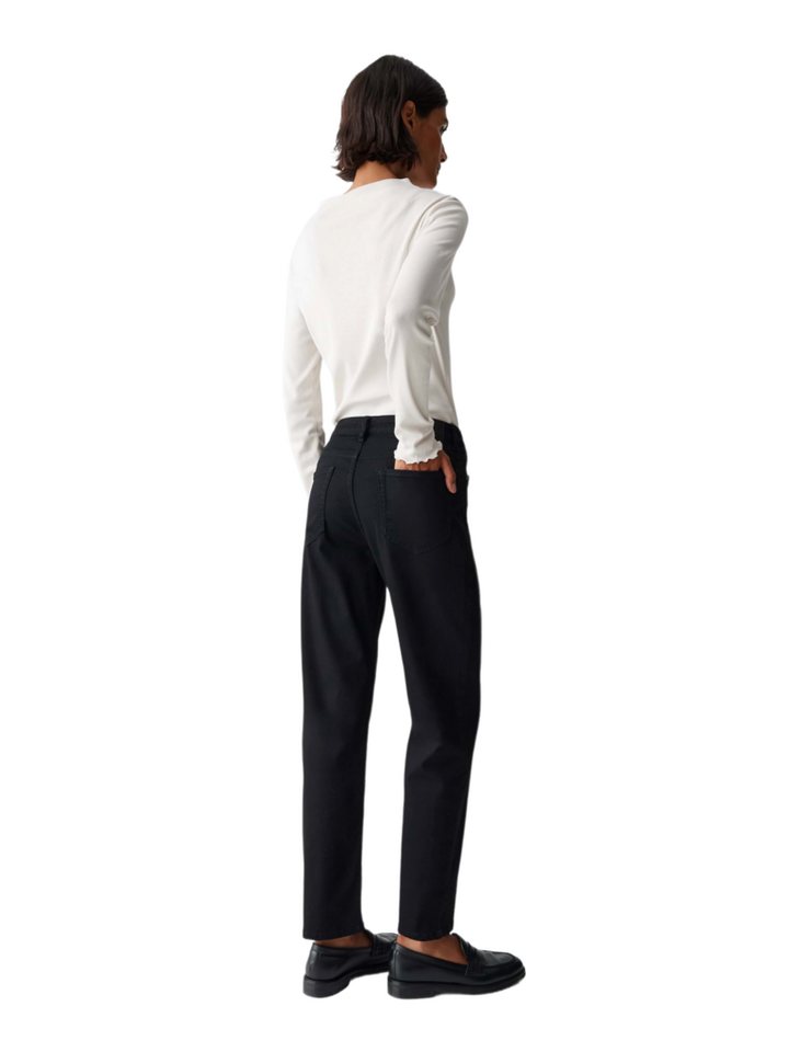 OPUS 5-Pocket-Jeans schwarz,Casual,Baumwolle,Unifarben,Straight Leg,Niedrig – Bild 3 von 5