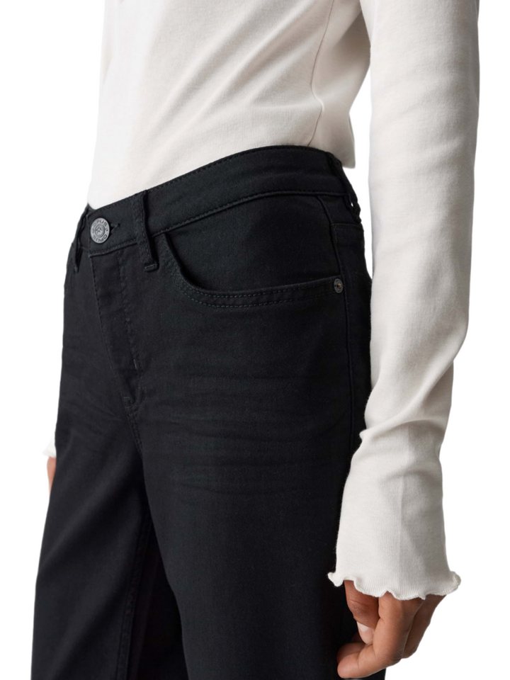 OPUS 5-Pocket-Jeans schwarz,Casual,Baumwolle,Unifarben,Straight Leg,Niedrig – Bild 4 von 5