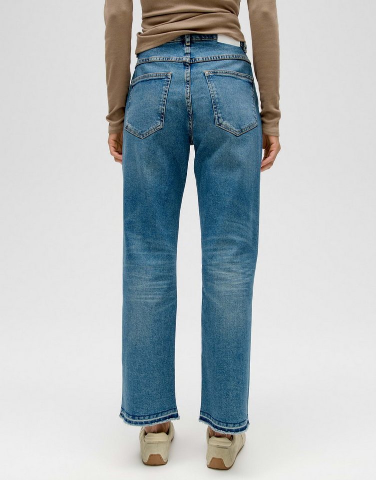OPUS Boyfriend-Jeans Mit Stretchanteil Mid Rise elastisch mit verkürzter Länge und geradem Schnitt – Bild 3 von 5