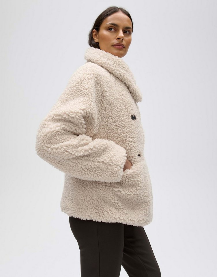 OPUS Cabanjacke Halko mit flauschiger Oberfläche Gerader Schnitt mit Raglanärmeln und zweireihiger Knopfleiste – Bild 5 von 5