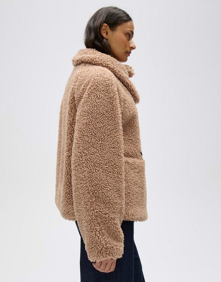 OPUS Cabanjacke Halko mit flauschiger Oberfläche Gerader Schnitt mit Raglanärmeln und zweireihiger Knopfleiste – Bild 5 von 5