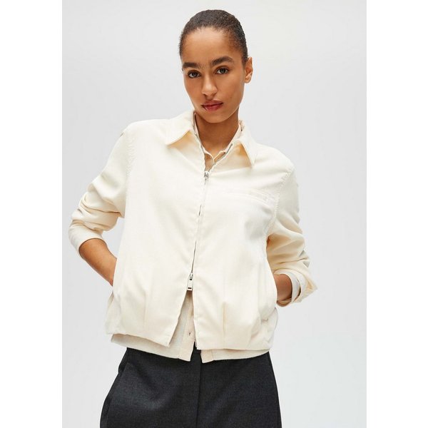 OPUS Cordjacke mit Ballonsaum Regular Fit