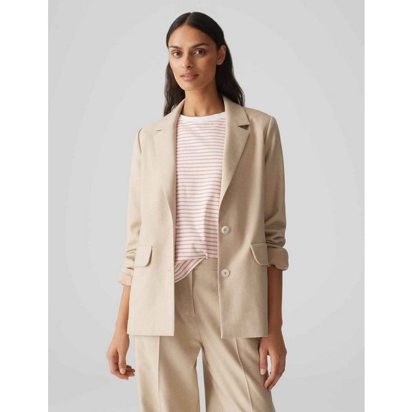 OPUS Jackenblazer JAOMI Regular mit Leinen