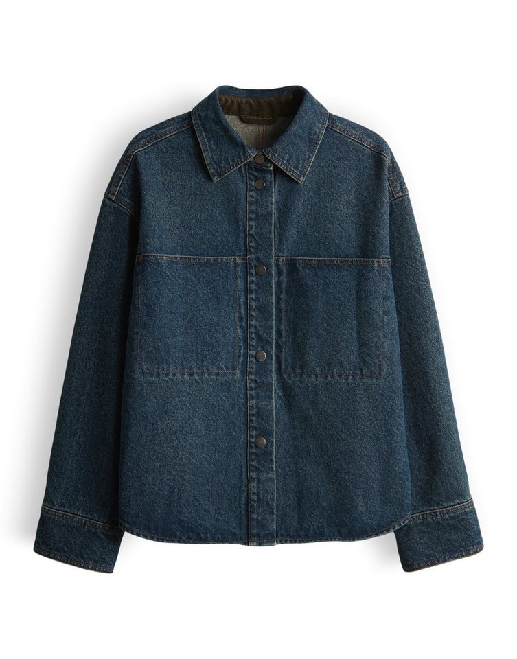 OPUS Jeansblazer JASPA mit Corddetails überschnittene Schulter mit Langarm, aufgesetzte Taschen vorne – Bild 2 von 5