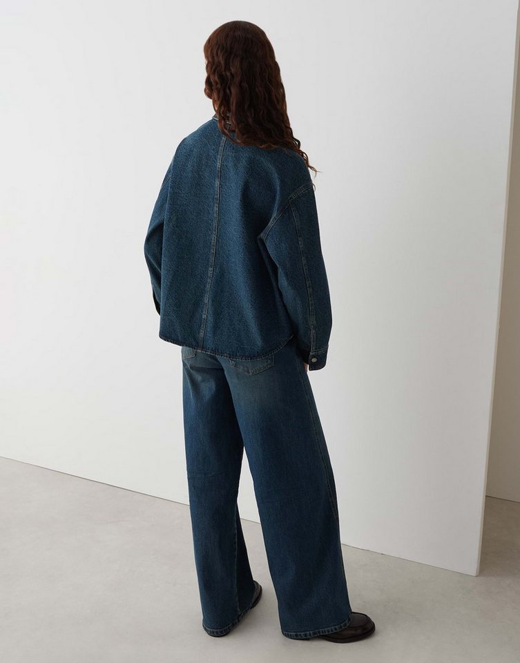 OPUS Jeansblazer JASPA mit Corddetails überschnittene Schulter mit Langarm, aufgesetzte Taschen vorne – Bild 3 von 5