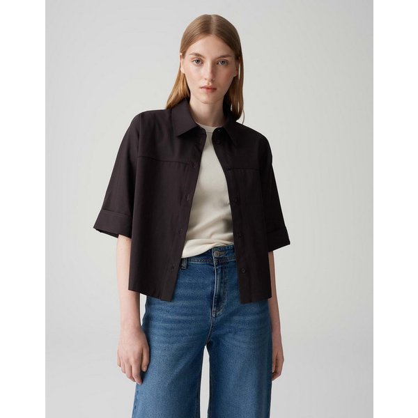 OPUS Kurzarmbluse FREPPY im Overshirt Stil
