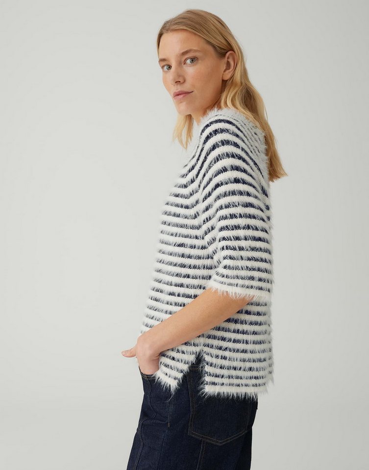 OPUS Kurzarmpullover PAIRY mit Streifenmuster Lockere Passform, gerader Schnitt, Halbarm, Raglan, Rundhalsausschnitt – Bild 5 von 5