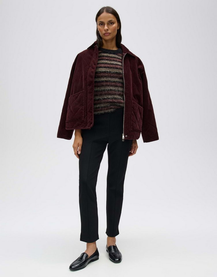 OPUS Kurzarmpullover Primoro aus weichem Strick Verkürzte Silhouette mit Halbarm und Kontrastbündchen – Bild 5 von 5