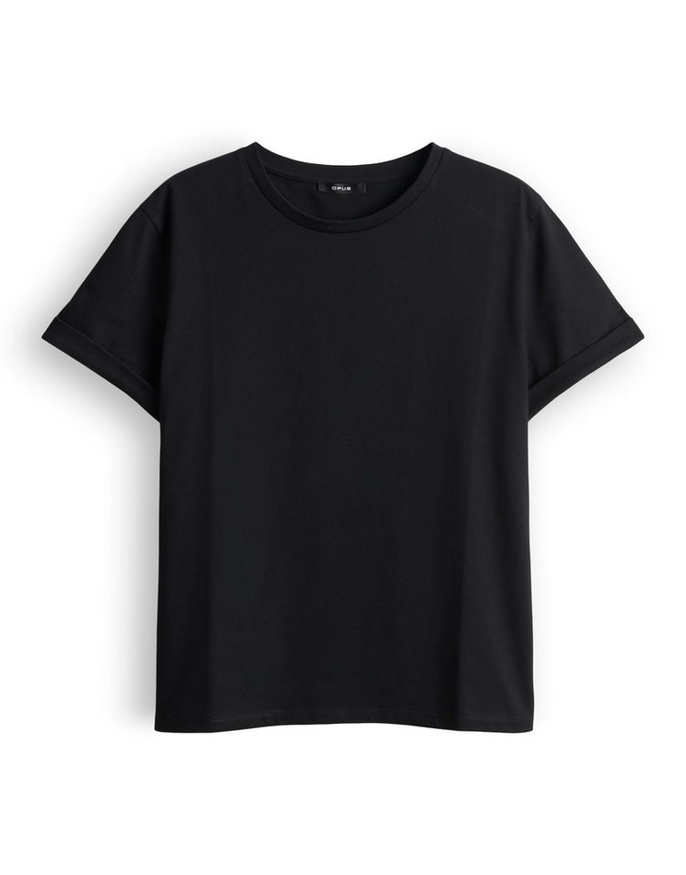 OPUS Kurzarmshirt Basicshirt aus Baumwolle Regular Fit – Bild 2 von 5