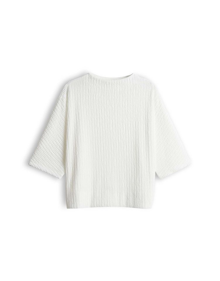 OPUS Kurzarmshirt mit Crinkle Effekt Luftiger Style mit modernen Seitenschlitzen – Bild 2 von 5