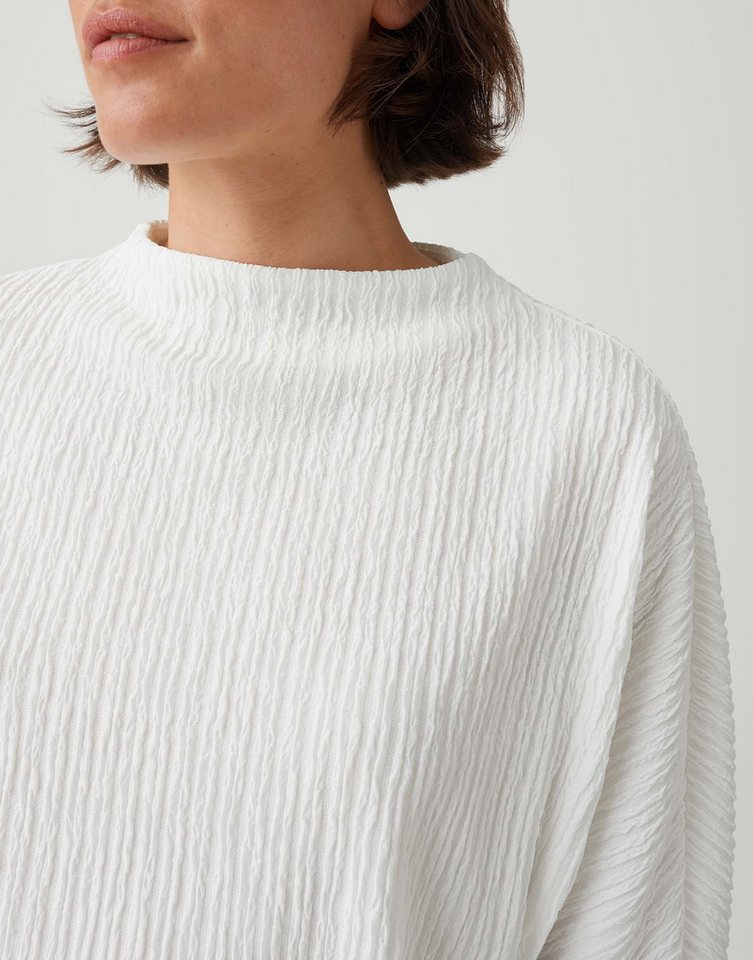 OPUS Kurzarmshirt mit Crinkle Effekt Luftiger Style mit modernen Seitenschlitzen – Bild 4 von 5