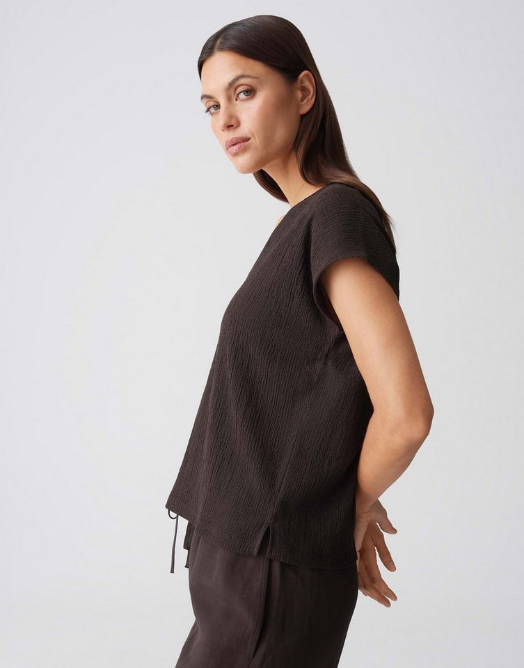 OPUS Kurzarmshirt Sirukus Structure Boxy Fit mit Crash Effekt fließender Fall. Perfekt für moderne, feminine Looks – Bild 5 von 5