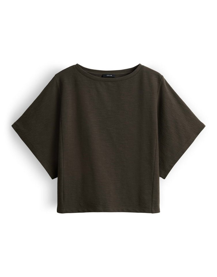 OPUS Kurzarmshirt SOLCHEN mit Oversize-Schnitt U-Boot-Ausschnitt und Teilungsnähte wirken modern – Bild 2 von 5