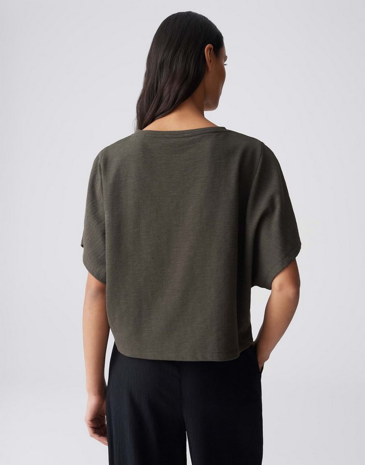 OPUS Kurzarmshirt SOLCHEN mit Oversize-Schnitt U-Boot-Ausschnitt und Teilungsnähte wirken modern – Bild 3 von 5