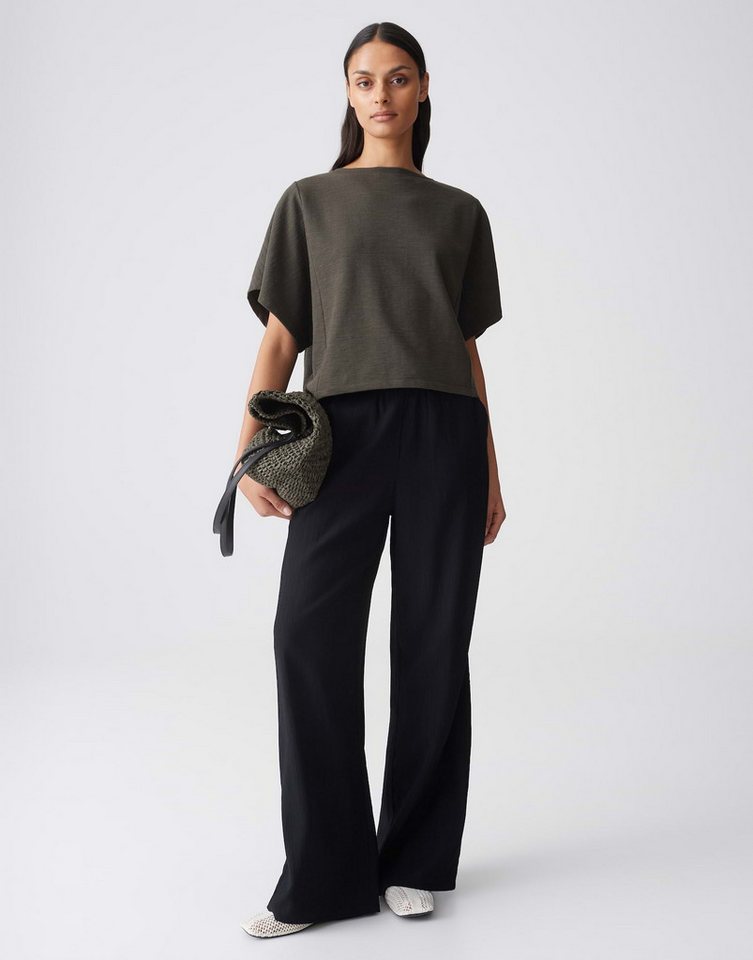 OPUS Kurzarmshirt SOLCHEN mit Oversize-Schnitt U-Boot-Ausschnitt und Teilungsnähte wirken modern – Bild 5 von 5