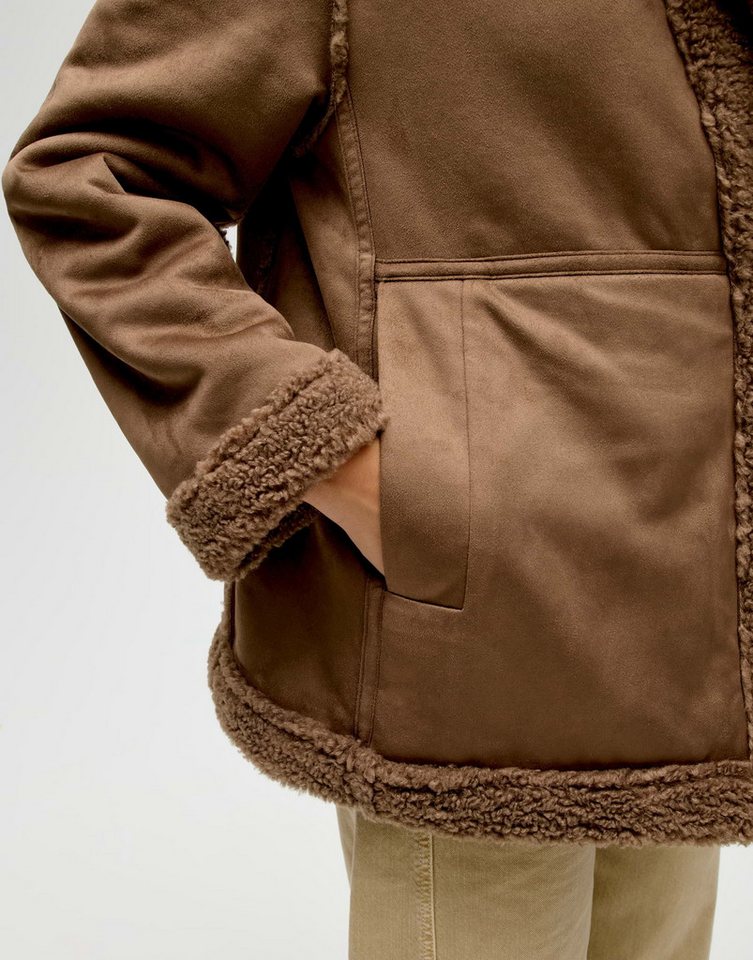 OPUS Kurzjacke braun,Outdoor,Polyester,Unifarben,Reverskragen,Lang,Comfort Fit – Bild 5 von 5