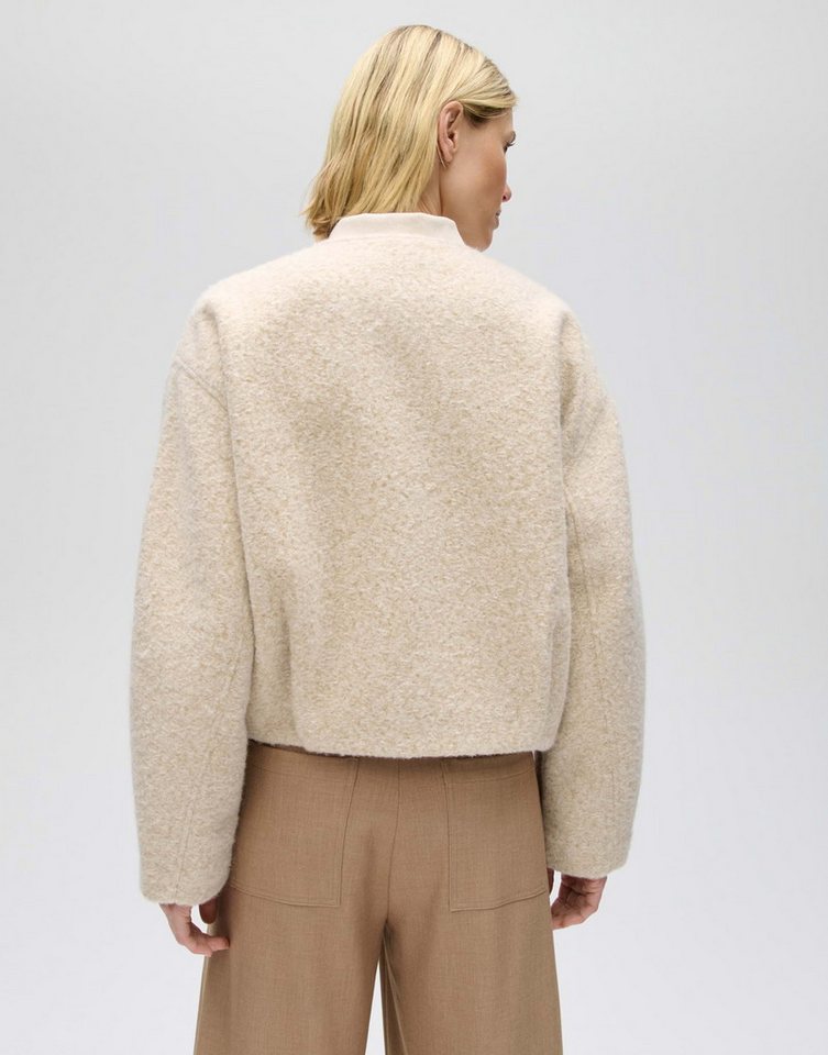 OPUS Kurzjacke Hurlisa aus Webware mit formstabiler Struktur O-Silhouette mit überschnittener Schulter und voluminösen Ärmeln – Bild 3 von 5