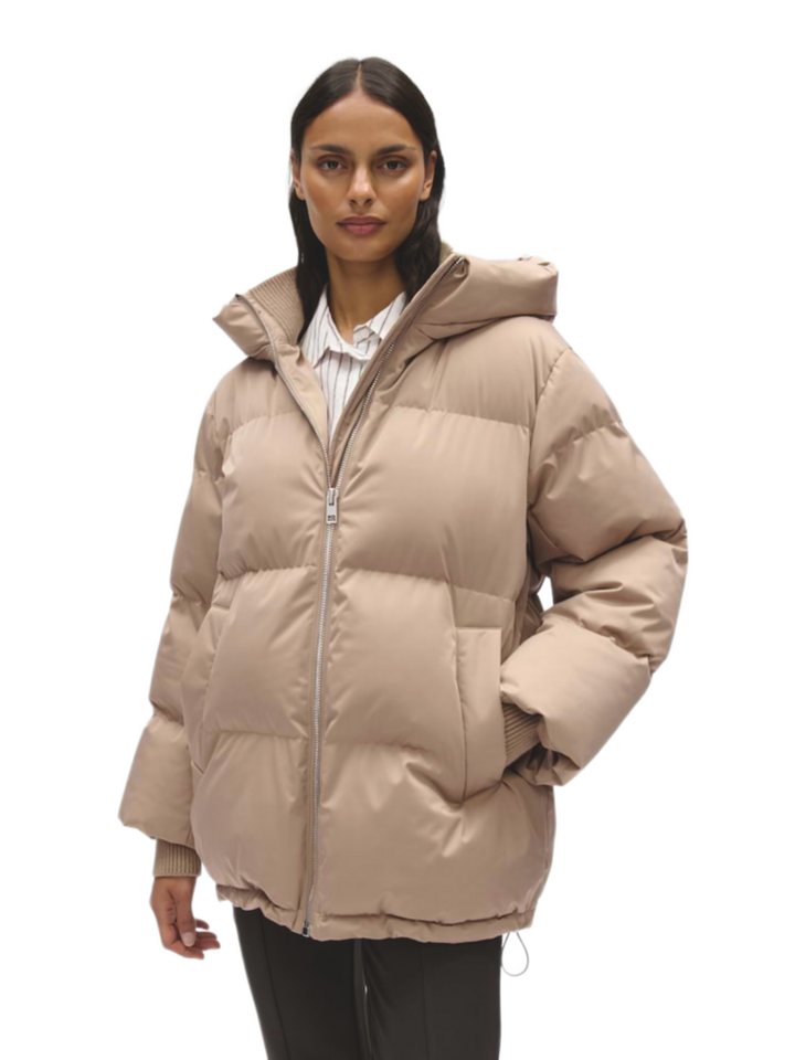 OPUS Kurzjacke natur,Casual,Polyester,Unifarben,Kapuze,Langarm,Regular Fit – Bild 4 von 5