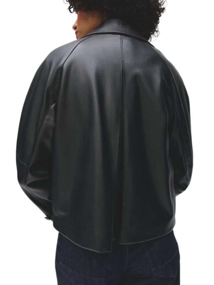 OPUS Kurzjacke schwarz,Casual,Polyester,Unifarben,Reverskragen,Langarm,Loose Fit – Bild 3 von 5