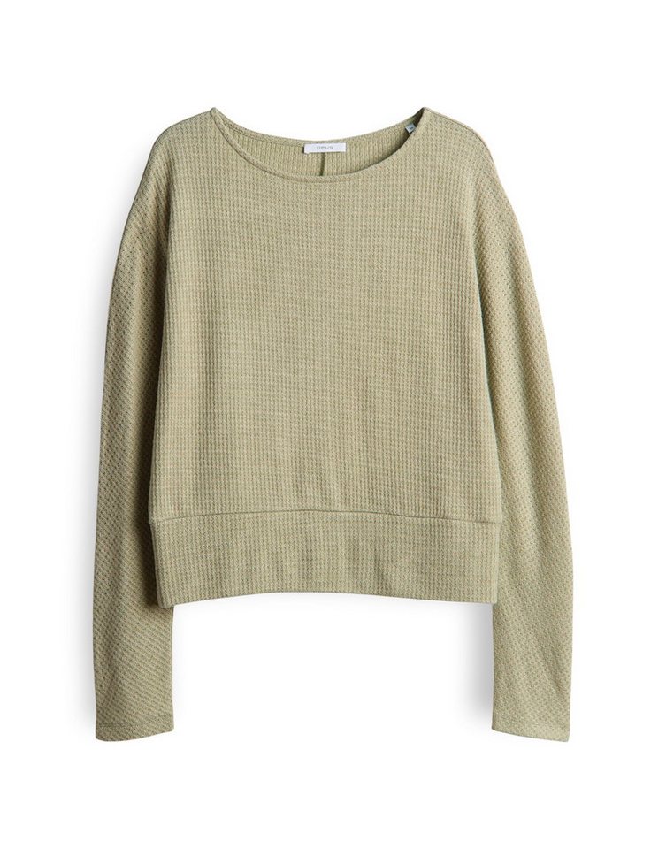 OPUS Langarmshirt SELLU Regular überschnittener Langarm, schmal zulaufend, U-Boot-Ausschnitt – Bild 2 von 5