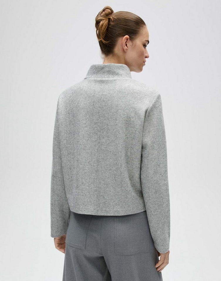 OPUS Langarmshirt Soboxy aus Jersey mit angerauter Oberfläche Verkürzte Boxy-Silhouette mit angerauter Oberfläche und Stretch – Bild 3 von 5