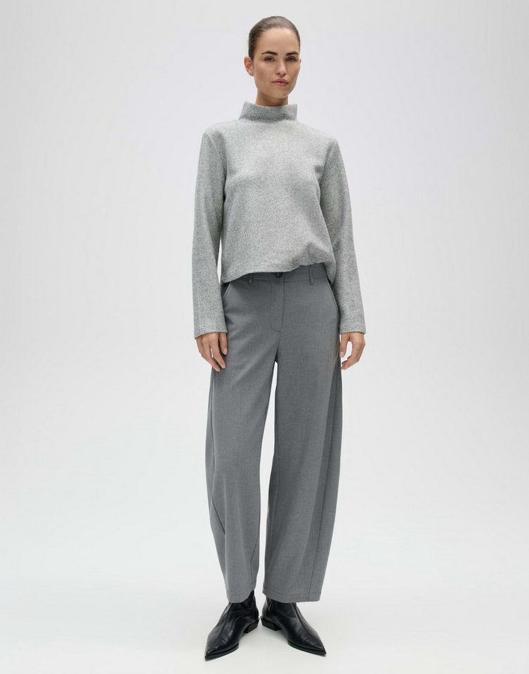 OPUS Langarmshirt Soboxy aus Jersey mit angerauter Oberfläche Verkürzte Boxy-Silhouette mit angerauter Oberfläche und Stretch – Bild 5 von 5