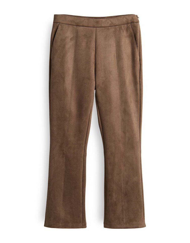 OPUS Lederhose ELVINA COZY in Wildleder Optik elastischer Gummibund, weicher Griff, samtige Oberfläche – Bild 2 von 5