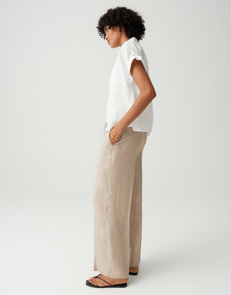 OPUS Leinenhose Maikito light aus Webware mit Leinenstruktur Mit Eingrifftaschen für praktische Alltagslooks – Bild 5 von 5