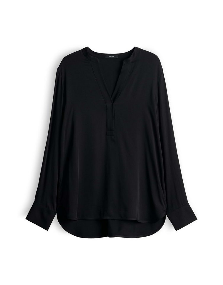 OPUS Longbluse Longbluse aus ECOVERO™ Viskose Regular Fit – Bild 2 von 5